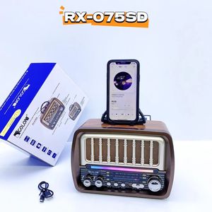 วิทยุไร้สายพลังงานแสงอาทิตย์ รุ่นใหม่ RX-075SD เสียงสเตอริโอแท้ ดีไซน์ไม้โบราณ คุณภาพสูง สไตล์วินเทจ วิทยุตั้งโต๊ะพลังงานแสงอาทิตย์ FM SW - Product Image 3