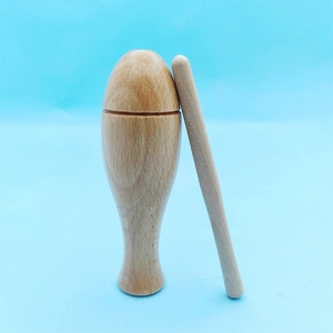 Wholesale Solid Wood Fish Shaped Temple Block Orff Percussion Instrument For Kids Rhythm <b>Musical</b> Toy - Product Image 2