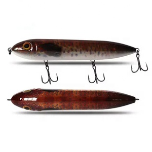 75mm 10g/127mm 24.5g Super Spook Marche Appât Topwater Catfish Pêche Leurre <span class=keywords><strong>Fil</strong></span> À Travers L'eau Douce ABS Appât Artificiel HCPE05 - Product Image 5