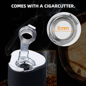 Encendedor de Cigarrillos JH Sin Logotipo, Elegante con Punzón, Fácil de Transportar, <span class=keywords><strong>Triple</strong></span> Llama, Estilo Vintage - Product Image 6