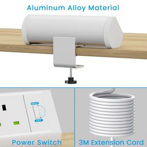Toma de corriente de escritorio británica <span class=keywords><strong>Precio</strong></span> bajo Venta al por mayor Tomas de corriente múltiples con puerto USB Cable de extensión de 3m/9,84 pies - Product Image 4