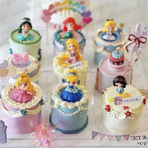 Figurine en plastique Princesse d'hiver cé<span class=keywords><strong>l</strong></span>èbre, décoration <span class=keywords><strong>de</strong></span> gâteau pour filles, fournitures <span class=keywords><strong>de</strong></span> fête d'anniversaire pour filles et adolescentes <span class=keywords><strong>de</strong></span> tous âges - Product Image 6