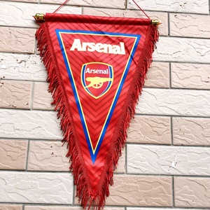Bandera Decorativa Colgante de Terciopelo Piel de Durazno con Diseño de los Equipos de Fútbol: Liverpool, Atlético de Madrid, París, Barcelona, Inter, Real Madrid, AC Milan - Product Image 6