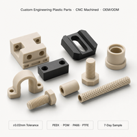 Fabricant de pièces usinées CNC en plastique sur mesure pour PTFE, PEEK, Nylon, PMMA, Polypropylène, Polycarbonate, Nylon, ABS
