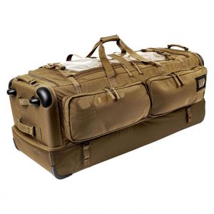 Custom Logo Nylon Extra Large Duffle Carry-On Luggage Rolling <b>Trolley</b> Gear Travel Duffel Bag with Zipper Closure and Wheel - Product Image 1