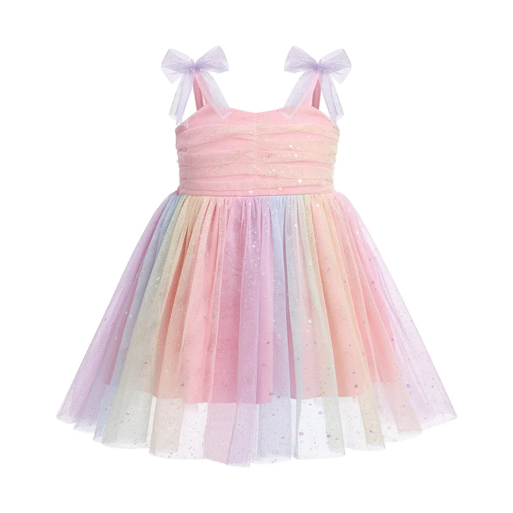 فستان توتو مصنوع من القطن الطبيعي للفتيات بدون أكمام بتصميم A-Line صيفي رائع فستان سادة للأطفال فستان قطعة واحدة للفتيات