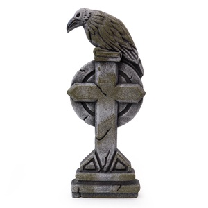 Set de Decoración de Halloween: <span class=keywords><strong>Cuervo</strong></span> Gigante, Cruz, Lápida, Casa Embrujada, Parque de Atracciones, Cementerio Espeluznante - Product Image 1