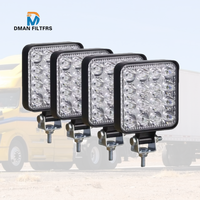 Feux de travail LED super lumineux 48W pour SUV, camions tout-terrain, bateaux, voitures 12V/24V