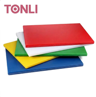 Planche à découper rectangulaire Tongli en PE écologique, épaisse, antibactérienne, non toxique, durable, compatible lave-vaisselle, épaisseur 1,3 cm