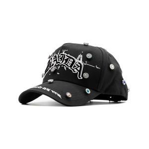 Gorras Personalizadas al por Mayor G5 Thirty-one 31 Gorra de Béisbol de 5 Paneles de Algodón con Pedrería Floral - Product Image 2