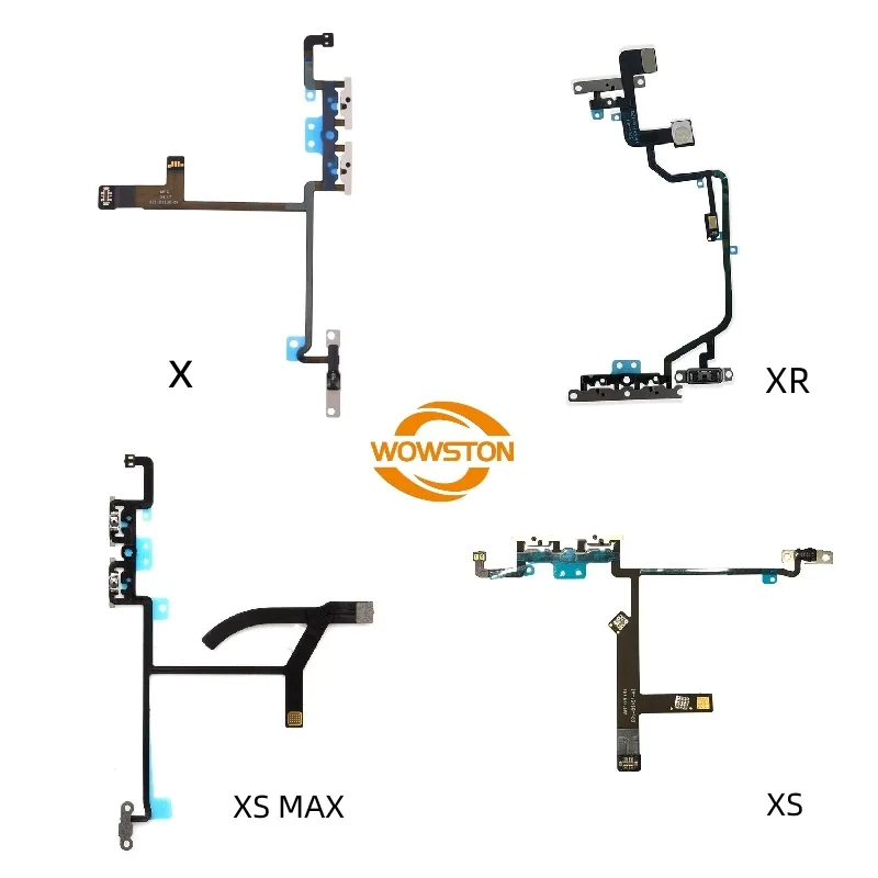 Mobile Phone Spare Parts for iPhone X XR XS MAX Power and Volume Button Flex Cable