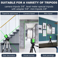 Pas cher Automatique Nivellement 2 Lignes Laser Vert Niveau Laser Croix Ligne Laser