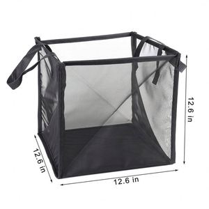 Collapsible <b>Hamper</b> Cotton Jute <b>Baskets</b> Dirty Clothes Canvas Laundry <b>Basket</b> Bag - Product Image 4