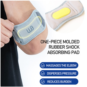 Soporte Ajustable Unisex para <span class=keywords><strong>Codo</strong></span> de <span class=keywords><strong>Tenista</strong></span> BM con Almohadilla de Goma Absorbente de Impactos para Alivio del Dolor y Soporte de Tendinitis - Product Image 1