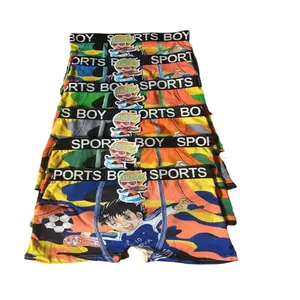 0.26 Dollar Model XHK023 Waist 22-26cm Stock Ready Boys' Boxer Briefs Shorts Toddler Teen Boy Kids Underwear With Many Colors