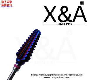 Tornado Tím Carbide Thêm Thô Xc Nail Khoan Bit 3/32 \ "Sharp Phay Cutter Làm Móng Tay Quay Burr Khoan Nail Nguồn Cung Cấp - Product Image 4