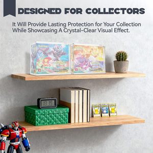 Boîte de présentation Pokémon personnalisée, best-seller, neuve, en acrylique transparent ultra-épais, boîte de présentation PKMN améliorée - Product Image 6