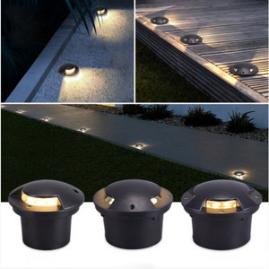 ไฟ LED ฝังพื้น IP67 3W 12V 24V 110V 220V สำหรับทางเดิน ทางรถวิ่ง แบบฝังด้านข้าง 1 2 3 4 ด้าน ไฟส่องสว่างพื้น LED - Product Image 1