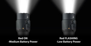 ไฟฉาย LED แบบชาร์จไฟได้สำหรับงานอุตสาหกรรม1000ลูเมนเอาต์พุตทนทานตัวเครื่องอลูมิเนียมกันน้ำแหล่งจ่ายไฟ DC IP67สีดำด้าน - Product Image 2