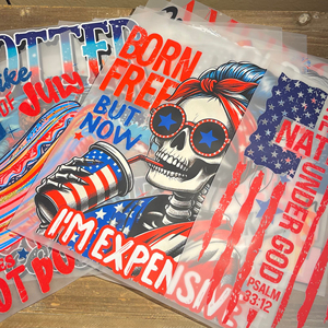 การถ่ายโอน DTF ขี้เล่นที่กำหนดเองสำหรับโลโก้เสื้อยืดสติกเกอร์รีดติดออกแบบพร้อมที่จะกดการถ่ายเทความร้อนสติกเกอร์การพิมพ์ plastisol - Product Image 1