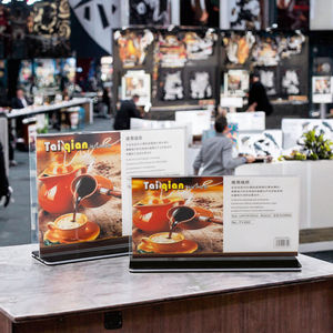 Expositor Acrílico Transparente en Forma de T, Expositor Acrílico Horizontal Extraíble Octagonal para Publicidad de Bodas y Otros Usos Comerciales - Product Image 2