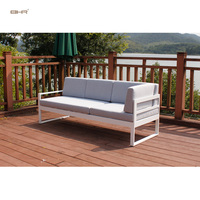 Ensemble de canapés d'extérieur en aluminium moderne BHR pour villa et jardin, mobilier de patio luxueux de style hôtel