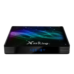 أفضل الراقية تي في بوكس أندرويد X88 الملك برو الروبوت 9.0 4gb 128gb Amlogic S922x DDR4 64bit BT 5.0 صندوق تليفزيون إتش دي ذكي X88King