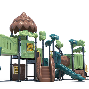 Equipo de Juegos para Exteriores, Tobogán de Plástico, Escaleras de Escalada, Castillo para Diversión y Ejercicio, Jardín de Infancia, Patio, Parque, Aventura en la Jungla - Product Image 6