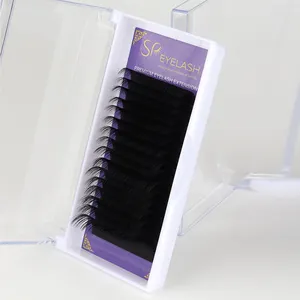 SP EYELASH Private Label 0.07mm Individual Lash Supplier Loose Volume Faux Mink C D M L Curl Lash Eyelash Extension Supplies