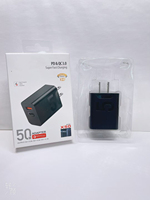 Cargador Original al por Mayor de 50W, Adaptador de Corriente Rápido con Cable PD para Motorola Moto Razr 40 Edge X30 S30 G50 Z3