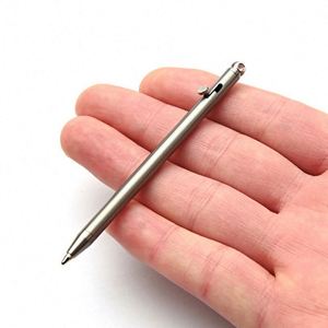 Mini stylos à bille métalliques en gros, en alliage de titane, pour signature professionnelle, avec logo personnalisé, idéaux pour les cadeaux d'événements d'entreprise - Product Image 1