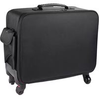 Trousse de maquillage professionnelle de voyage, grande capacité, avec roulettes, pour organiser et ranger les accessoires de maquillage, échantillon gratuit