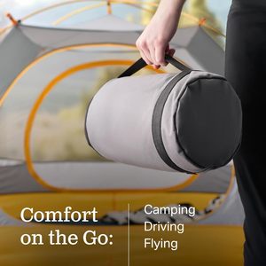 Premium Soft <b>Gel</b> Memory Foam Camping Pillow Travel Essentials Must-Haves Contouring <b>Neck</b> Camping Gear Accessories Custom Logo - Product Image 4