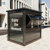 Maison-conteneur mobile contemporaine de 10 pieds et 20 pieds pour bar, café, magasin modulaire, maison-conteneur mobile