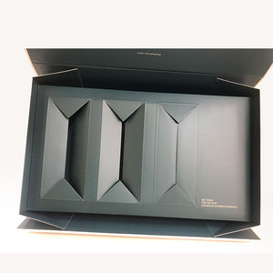 Custom Black Gift Box Lids Recycled Box Printing Flip Candle Box Gift Packaging for Candle Jar - Product Image 2