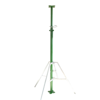 Poteaux d'échafaudage télescopiques en acier de haute qualité, robustes, pieds réglables, structure de support triangulaire, vente en gros