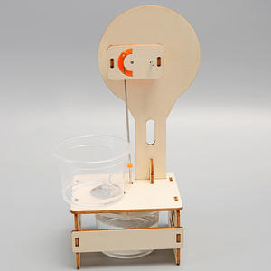 Jouet en bois bricolage jouets éducatifs modèle de pelle <span class=keywords><strong>hydraulique</strong></span> technologie d'expérimentation jouet bricolage <span class=keywords><strong>horloge</strong></span> goutte d'eau - Product Image 4