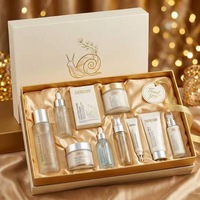 Coffret de Soins à l'Essence de Bave d'Escargot Fermentée : Masque de Nuit Peptidique pour les Yeux, Nettoyant Doux, Hydratant Éclaircissant – Marque Privée OEM