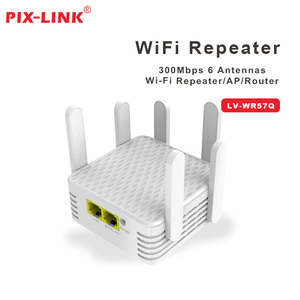 PIX-LINK WR57Q Amplificateur de signal WiFi double bande 2,4 GHz 300 Mbps et répéteur de réseau avec <span class=keywords><strong>6</strong></span> antennes et prise en charge WPS - Product Image 5