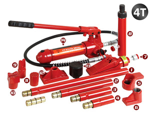 Juego de Herramientas Pesadas para Reparación de Carrocerías Porta Power de 4/10/20 Toneladas, Fabricado en China, para Taller Automotriz - Product Image 6