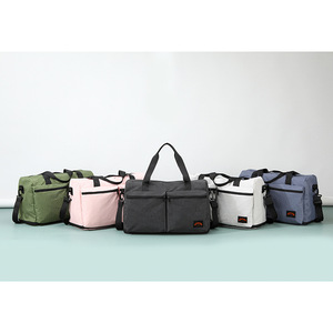 Fitness Bag Large Capacity Foldable Water Resistant Travel Gym Tote Unisex Solid Color 20-35L - Product Image 3