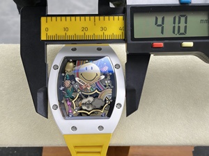Reloj Mecánico de Lujo de Super Calidad, Resistente al Agua, 41 mm, Movimiento Automático, RM88 Smiley, Esqueleto de Cerámica Blanca - Product Image 6