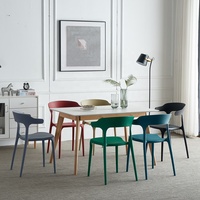 Chaises italiennes de loisirs pour la maison, la restauration, paresseux, chaises en plastique pour café, nouveau design de haute qualité Offre Spéciale à vendre