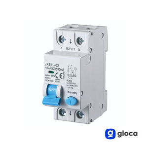Disjoncteur différentiel Gloca 2P 32A 30mA 250V C32 Montage DIN 2 modules - Product Image 3