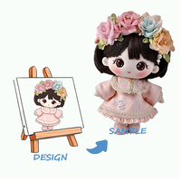 Peluche super douce personnalisée - Matériel en polyester - Design brodé