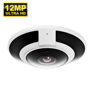 Original hersteller kompatibel mit Drittanbieter-NVR & CMS ultra HD 12 MP fischauge poe kamera eingebautes Mikrofon Sicherheit fischauge ip kamera