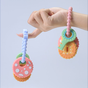 AFB Nouveau Jouet à Mâcher en Silicone pour Bébé, Apaisant, Anti-Chute, avec Chaîne, Bâtonnet de Dentition Musical Décompression 0-24 Mois - Product Image 3