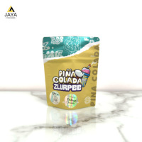 Sacs en mylar zip-lock avec imprimé personnalisé, bonbons, herbes, anti-odeur, 3.5g, 7g, 14g, emballage de biscuits comestibles, 100 pièces