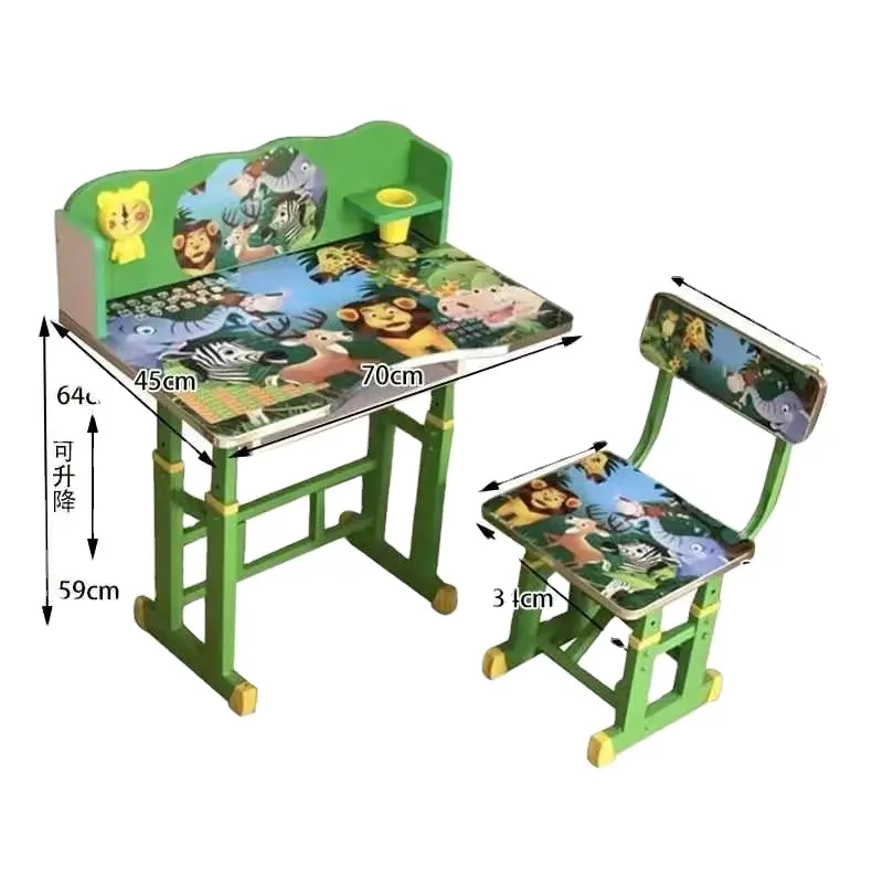 Juego de escritorio y sillas de estudio para niños baratos, la mejor venta, mesa de estudio para niños, escritorio de estudio para niños