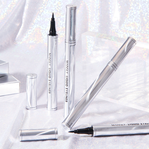 Delineador de Ojos Líquido en Tubo Plateado de Lujo, Delineador Profesional para Mujeres y Niñas con <span class=keywords><strong>Plantilla</strong></span> - Product Image 2